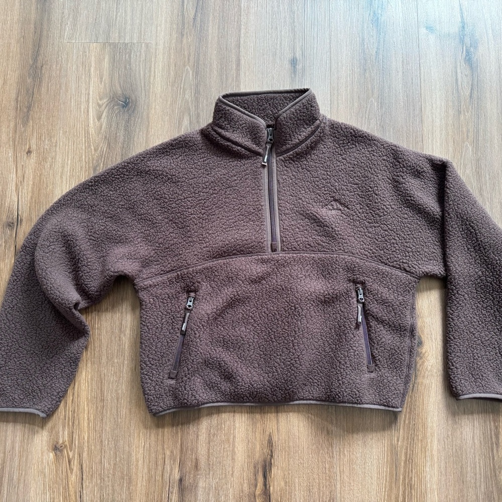 Aritzia TNA Polar Fleece Cropped Jacket